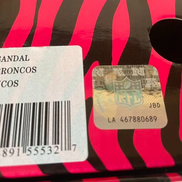 EUC Denver Broncos Women's Gladiator Sandals size 7 - Picture 6 of 7